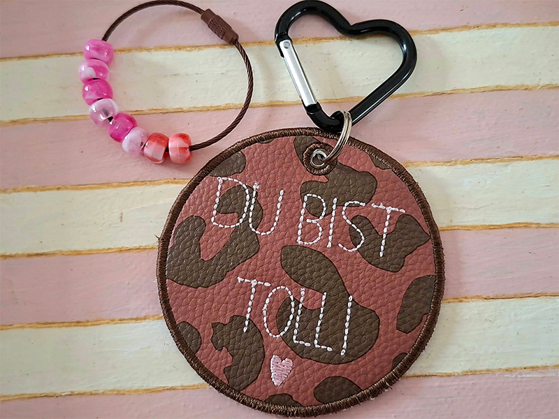 Preview: Anhänger Du bist toll - ITH-Stickdatei